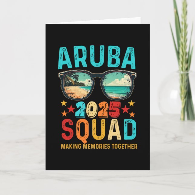 Aru Squad 2025 Vacation Friend Family Matching Gro Card (Front)