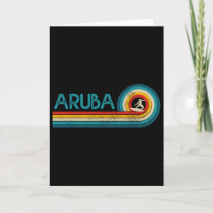 Aru Surf Vintage Beach Surfer Surfing Gift Card