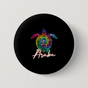 Aru Tie Dye Sea Turtle Matching Family Vacation 6 Cm Round Badge