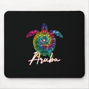 Aru Tie Dye Sea Turtle Matching Family Vacation Mouse Pad