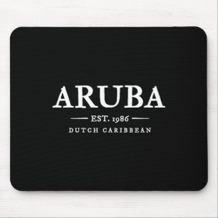 Aru Vintage Letter Retro Throwck Vacation Souvenir Mouse Pad