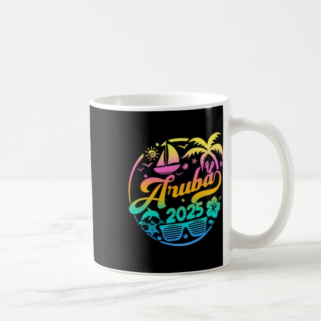 Aruba 2025 Family Vacation Beach Matching Group  Coffee Mug (Right)