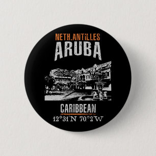 Aruba 6 Cm Round Badge