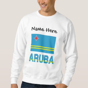 Aruba Aruban Flag Black Personalisation Sweatshirt