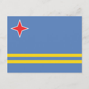 Aruba – Aruban Flag Postcard
