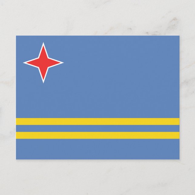 Aruba – Aruban Flag Postcard (Front)