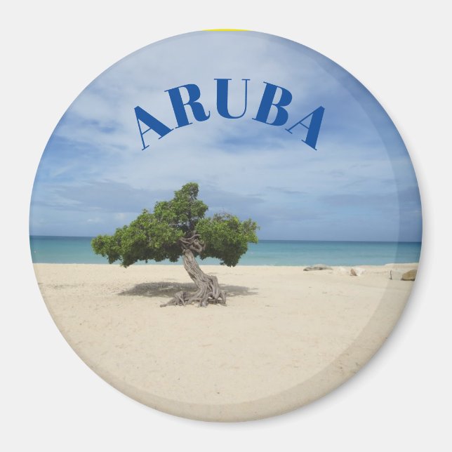 Aruba Beach Scene Magnet  (Front)