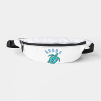 Aruba Beach Sea Turtle Illustration