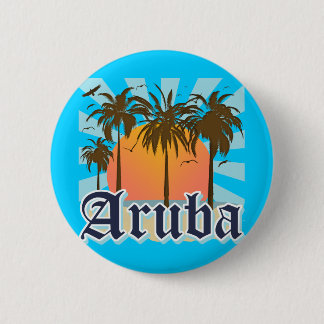 Aruba Beaches Sunset 6 Cm Round Badge