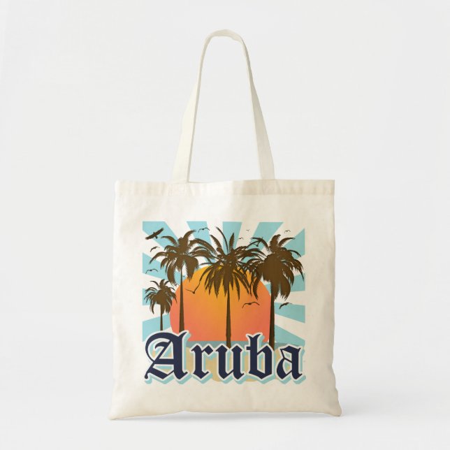 Aruba Beaches Sunset Tote Bag (Front)