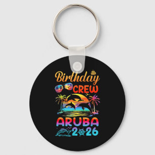 Aruba Birthday Trip Vacation 2026 Matching Group  Key Ring