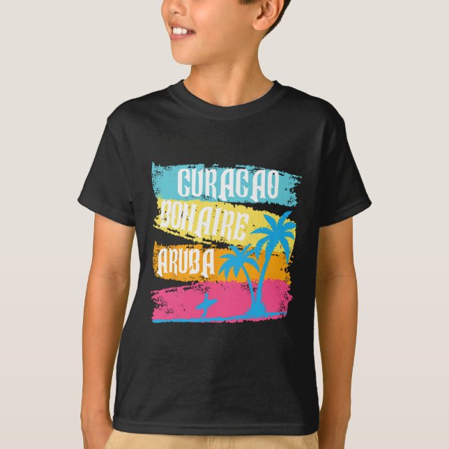 Aruba Bonaire Curacao Vacation Caribbean Islands S T-Shirt (Front)