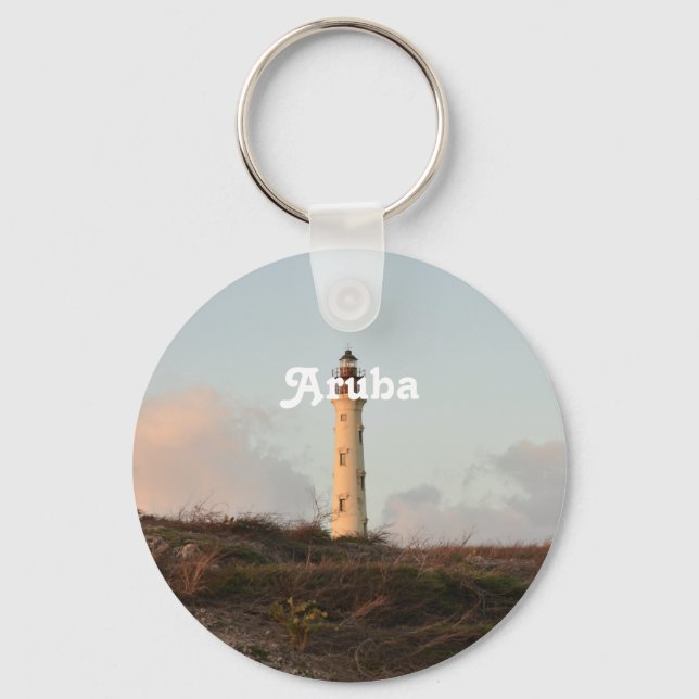 Aruba California Lighthouse Key Ring (Front)