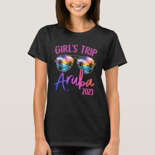 Aruba Caribe 2023 Girls Trip Sunglasses Summer Gir T-Shirt