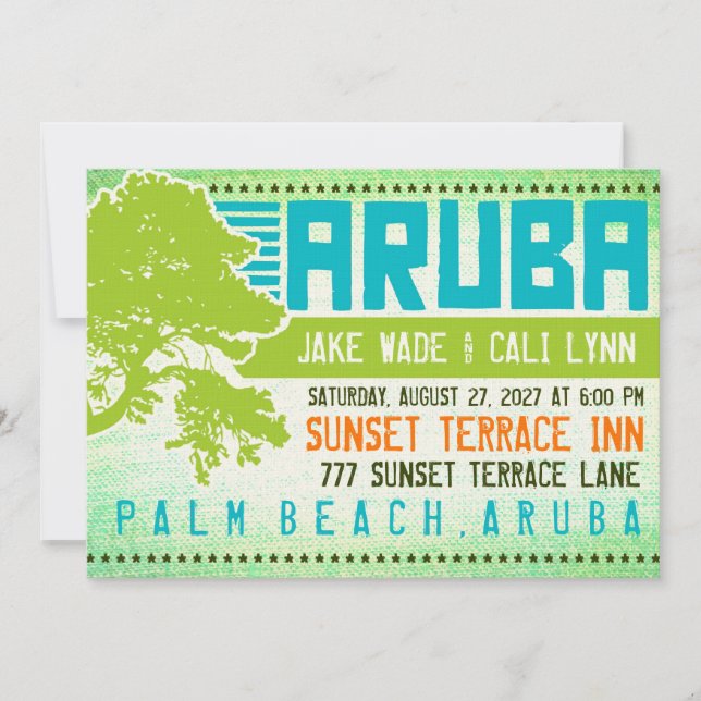 ARUBA Destination Invitation (Front)
