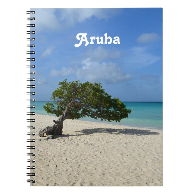 Aruba Divi Divi Tree Spiral Notebook (Front)
