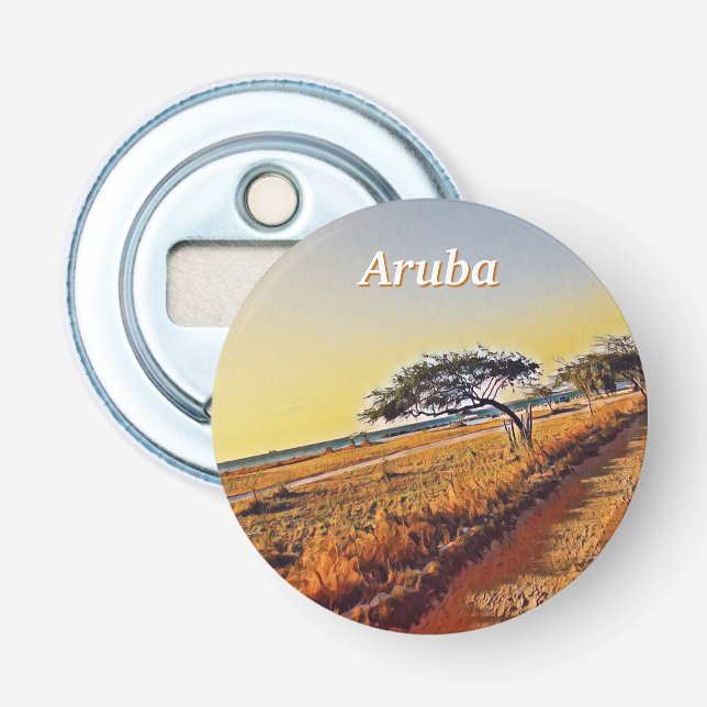Aruba Divi Divi Trees Bottle Opener (Front)