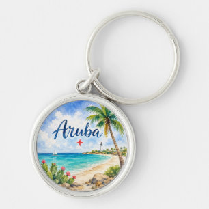Aruba Dutch Caribbean Island travel souvenir Key Ring