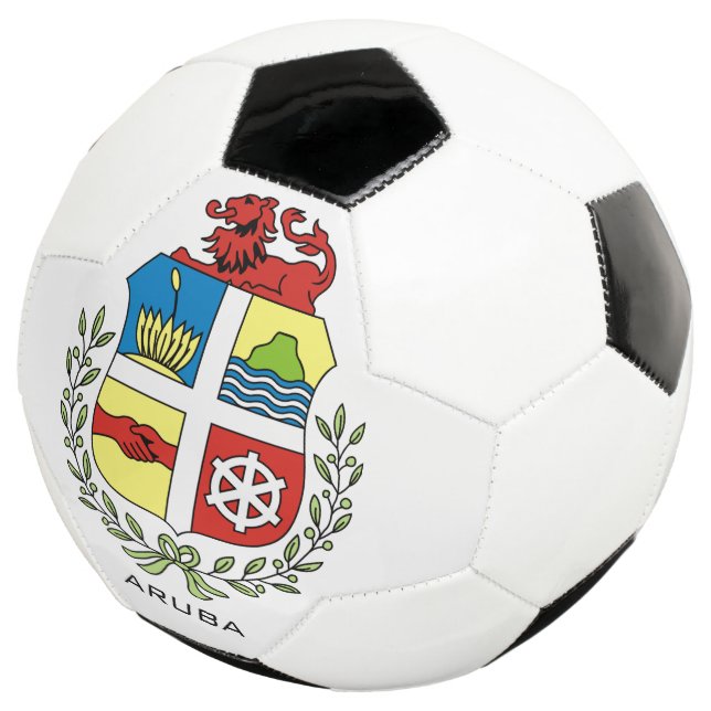 aruba emblem soccer ball (Three Quarter)