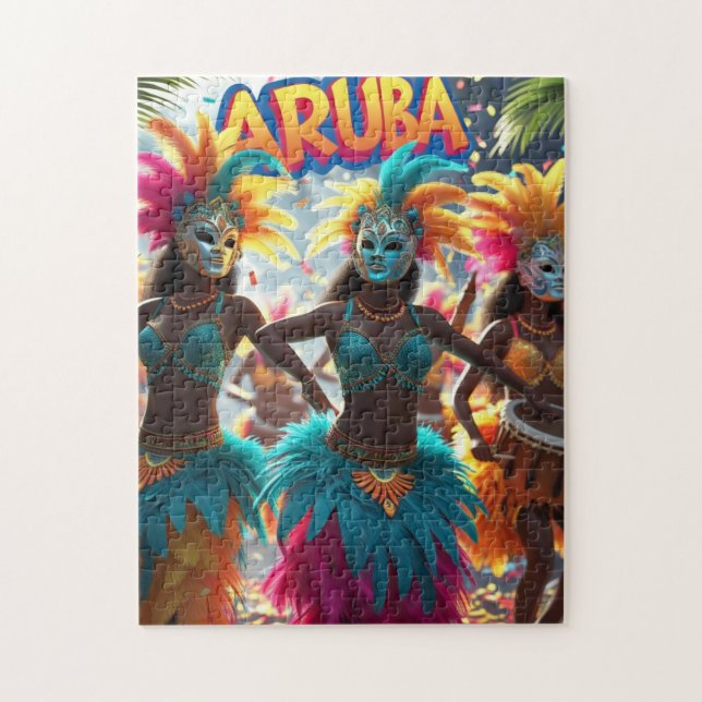 Aruba festival of sol carnival jigsaw puzzle (Vertical)