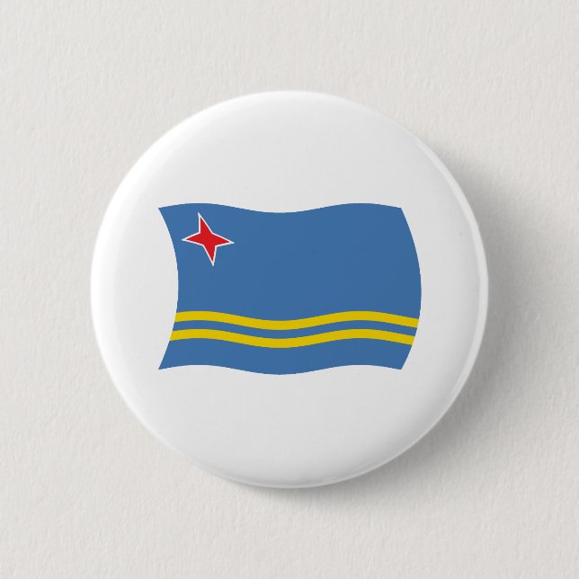 Aruba Flag Button (Front)