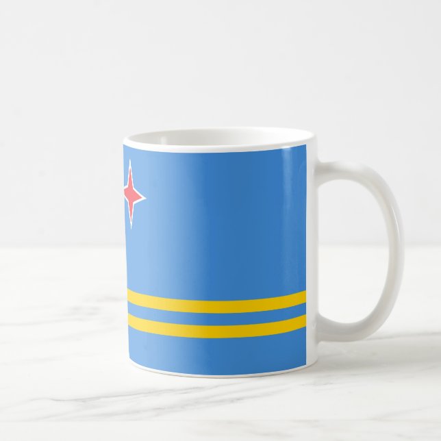  Aruba Flag Ceramic Mug (Right)