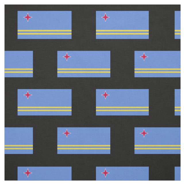 Aruba flag fabric (Swatch)