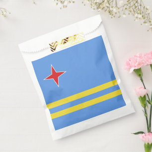 Aruba flag favour bags