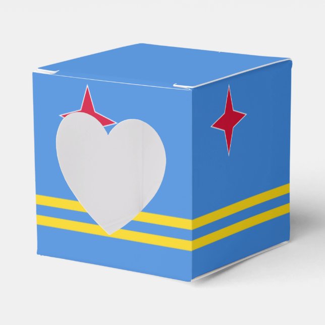 Aruba Flag Favour Box (Front Side)