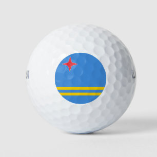 Aruba flag Golf Balls