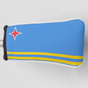 Aruba flag golf head cover