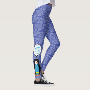 Aruba Flag Holiday Ms. Penguin Talking Leggings