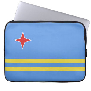 Aruba flag laptop sleeve