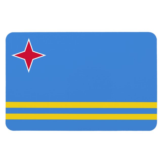 Aruba Flag Magnet (Horizontal)
