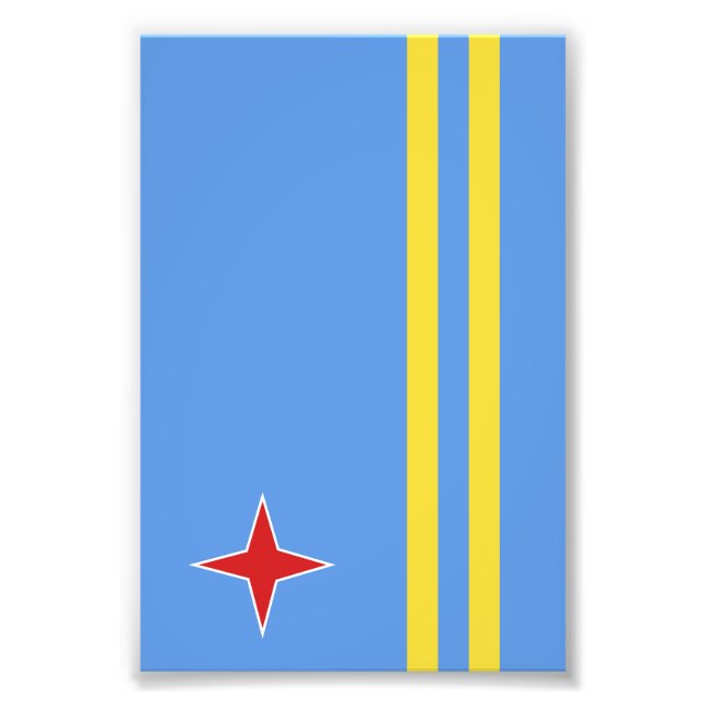 Aruba flag photo print (Front)