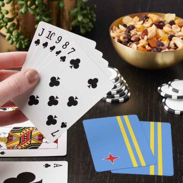 Aruba flag playing cards (In Situ)