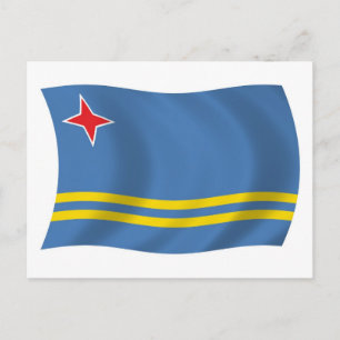 Aruba Flag Postcard