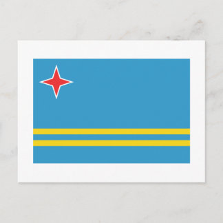 Aruba Flag Postcard