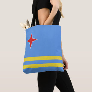 Aruba flag tote bag