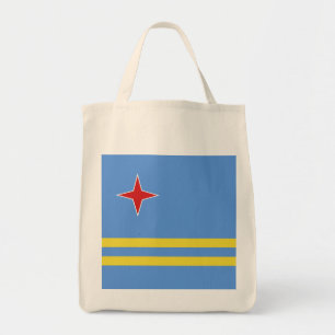 Aruba flag tote bag