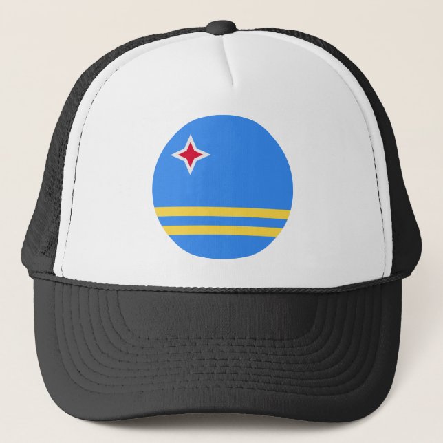 Aruba Flag Trucker Hat (Front)