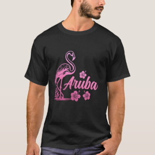 Aruba Flamingo Happy Island Craibbean Souvenir Pri T-Shirt