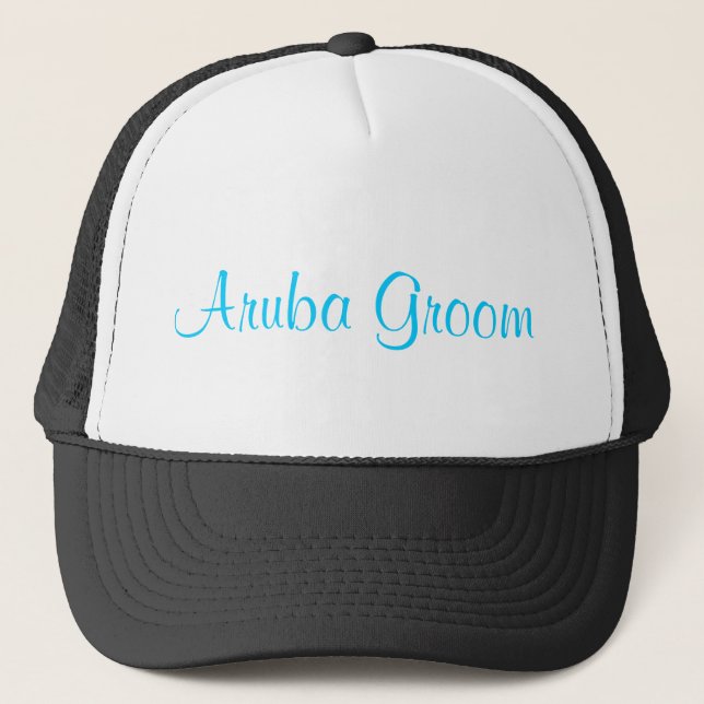 Aruba Groom Print Baseball Cap (Front)