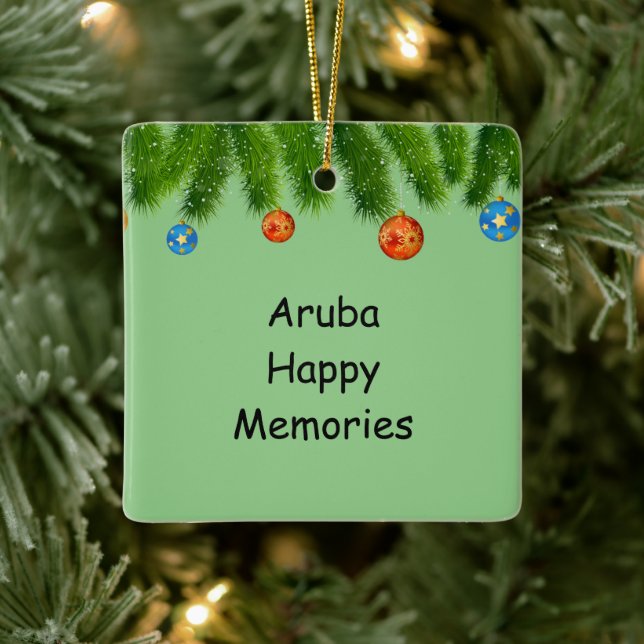 Aruba Holiday Ornament (Tree)