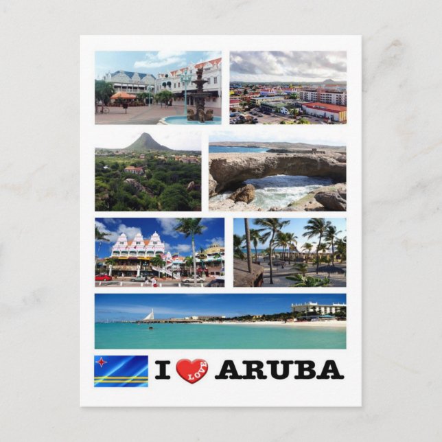 Aruba - I Love  - Postcard (Front)