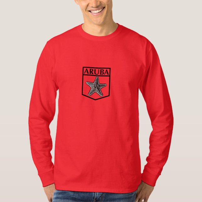Aruba Island Design - Basic Long Sleeve T-Shirt (Front)