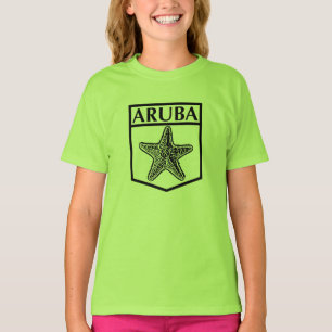 Aruba Island Design - Girls' Hanes TAGLESS® T-Shir T-Shirt