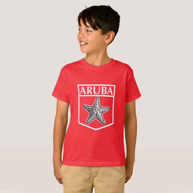 Aruba Island Design - Kids' Hanes TAGLESS® T-Shirt (Front Full)