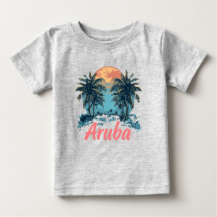 Aruba Island Design (Version 2) - Baby Fine Jersey T-Shirt