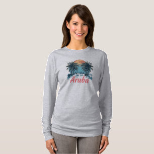 Aruba Island Design (Version 2) - Basic Long Sleev T-Shirt